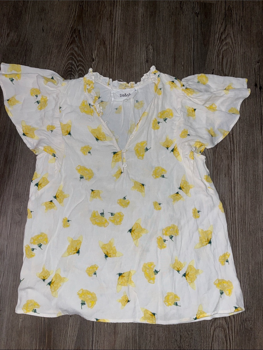 ba&sh Floral Blouse